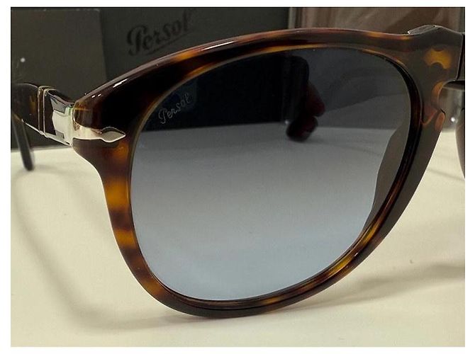Persol Steve McQueen sunglasses Brown Light blue - view 6