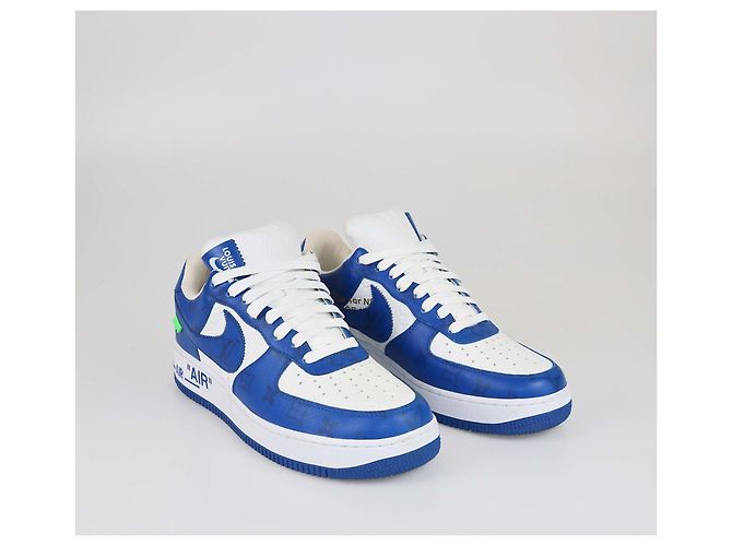 LOUIS VUITTON X NIKE Trainer T.EU Leder Weiß - Ansicht 3