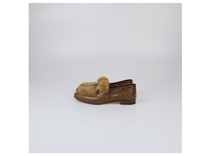 Hermès HERMES Flats T.EU 37 Exotic leathers - view 4