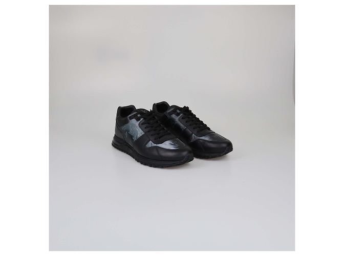 LOUIS VUITTON Sneakers T.EU 9 Leder Schwarz - Ansicht 2