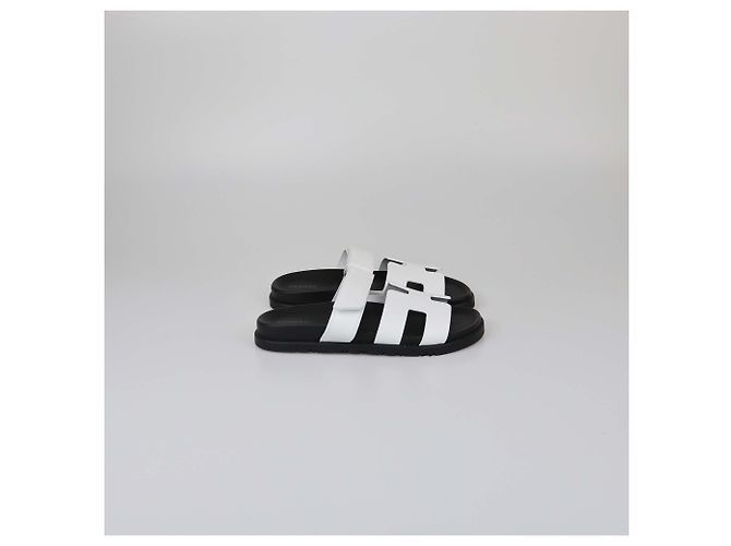 Hermès HERMES Ballerinas T.EU 38 Leder Weiß - Ansicht 3