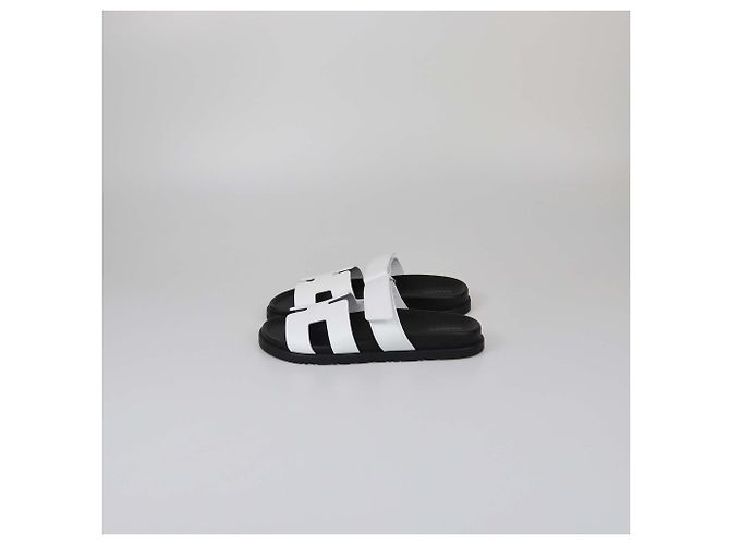 Hermès HERMES Ballerinas T.EU 38 Leder Weiß - Ansicht 4