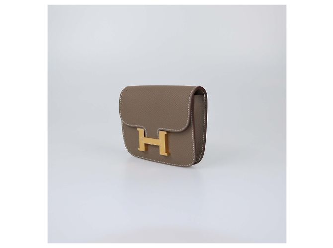 Constance Hermès HERMES Wallets T.  Leather Camel - view 3