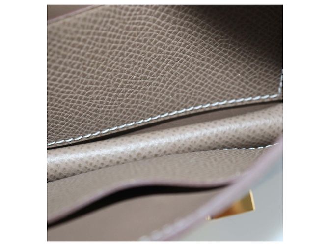 Constance Hermès HERMES Wallets T.  Leather Camel - view 6