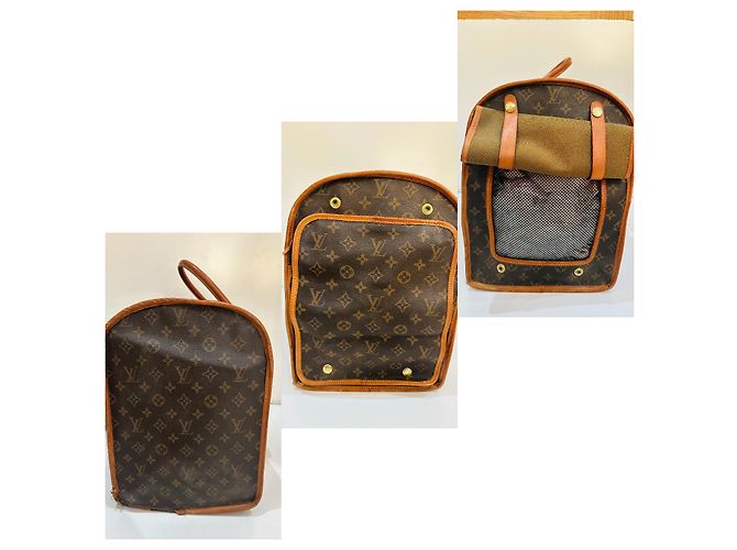Keepall Borsa per cani Louis Vuitton Marrone - vista 14