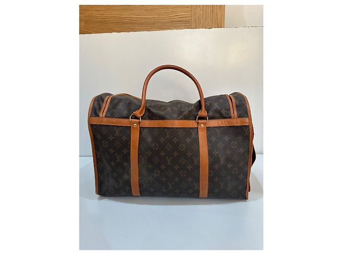 Keepall Borsa per cani Louis Vuitton Marrone - vista 3