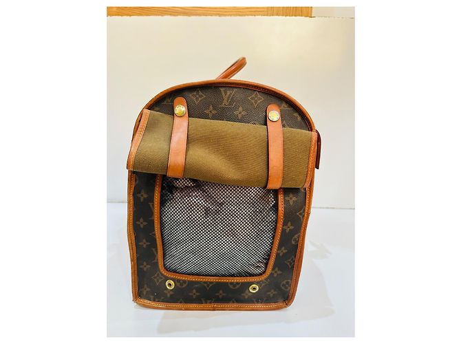 Keepall Borsa per cani Louis Vuitton Marrone - vista 5