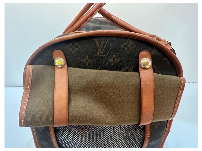 Keepall Borsa per cani Louis Vuitton Marrone - vista 7