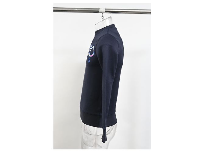 Kenzo Classic Paris Sweatshirt aus navyblauer Baumwolle Marineblau - Ansicht 7