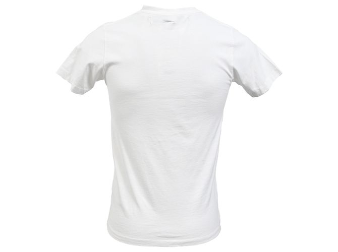 Off White Camiseta de algodão branco com detalhe do logo Off-White Cru - vista 3