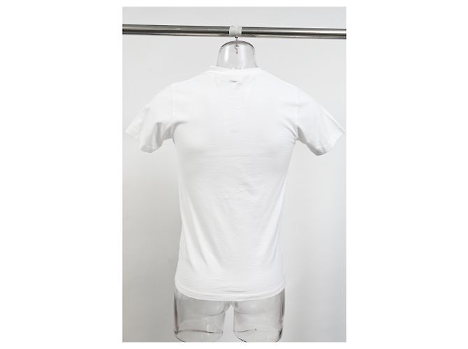 Off White Camiseta de algodão branco com detalhe do logo Off-White Cru - vista 8