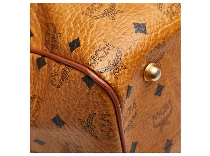 Sac Boston en cuir PVC MCM - vue 5