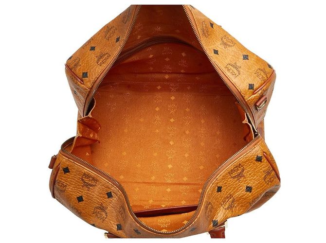 Sac Boston en cuir PVC MCM - vue 6