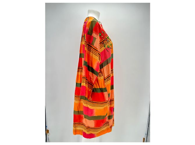 Autre Marque Vestido MONOKI T.International M Algodón Naranja - vista 3