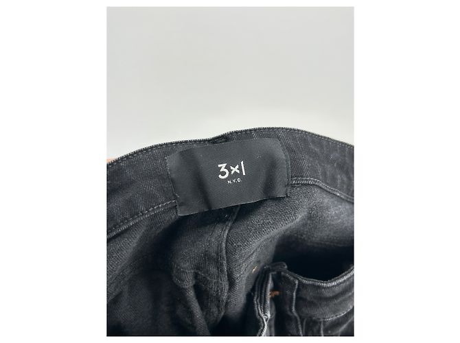 Autre Marque Jeans 3X1 T.US 24 Cotone Nero - vista 3