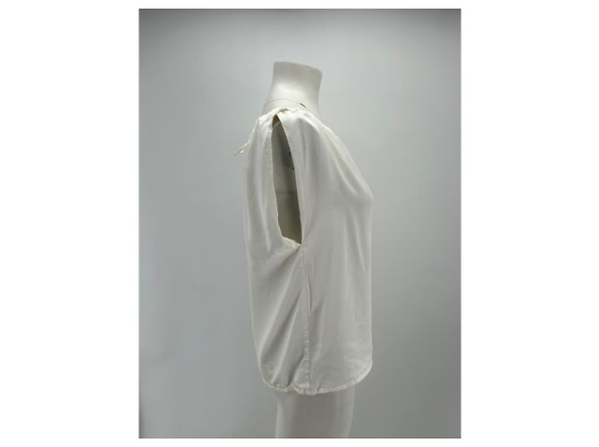 YVES SALOMON Tops T.FR 38 Viscosa Blanco - vista 3