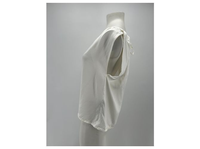 YVES SALOMON Tops T.FR 38 Viscosa Blanco - vista 4