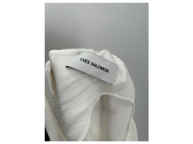 YVES SALOMON Tops T.FR 38 Viscosa Blanco - vista 5