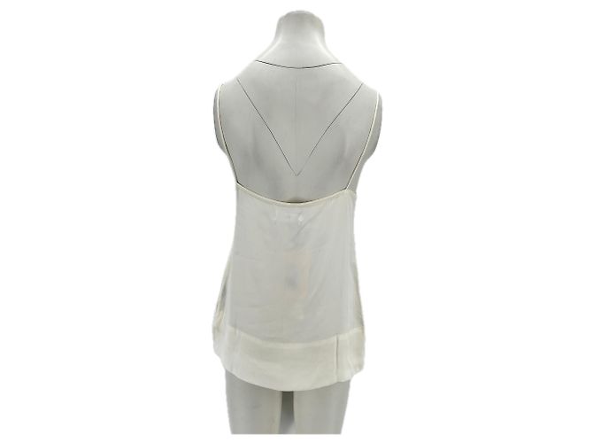 Autre Marque NON SIGNE / UNSIGNED Tops T.International S Viscose White - view 2