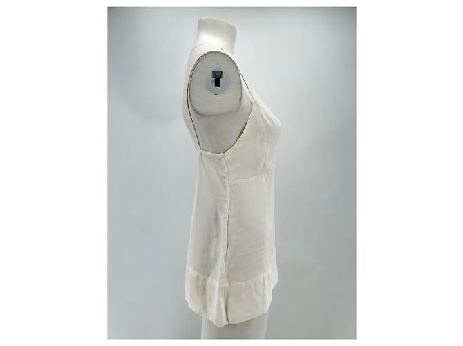 Autre Marque NON SIGNE / UNSIGNED Tops T.International S Viscose White - view 3