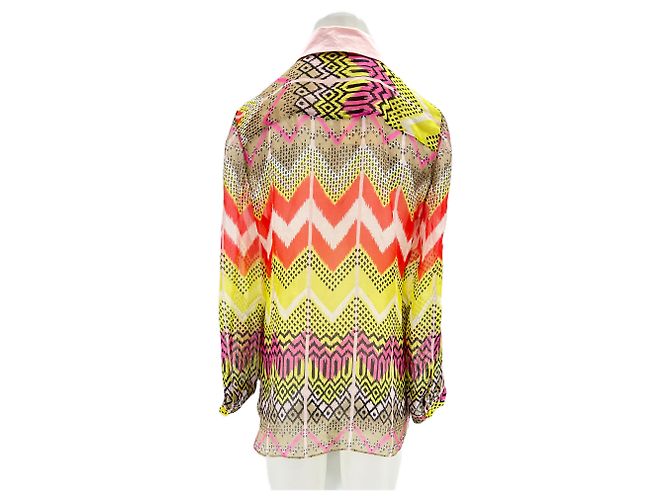 CARVEN Tops T.FR 42 Seta Multicolore - vista 2