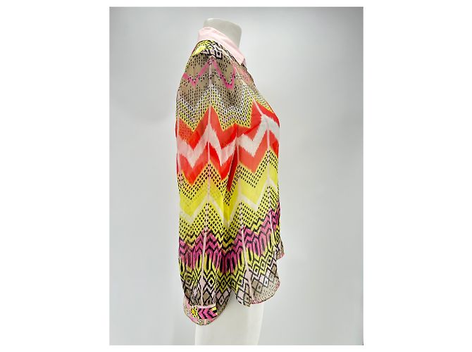 CARVEN Tops T.FR 42 Seta Multicolore - vista 3