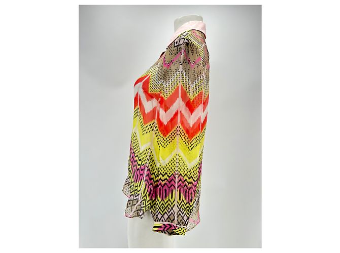 CARVEN Tops T.FR 42 Seta Multicolore - vista 4