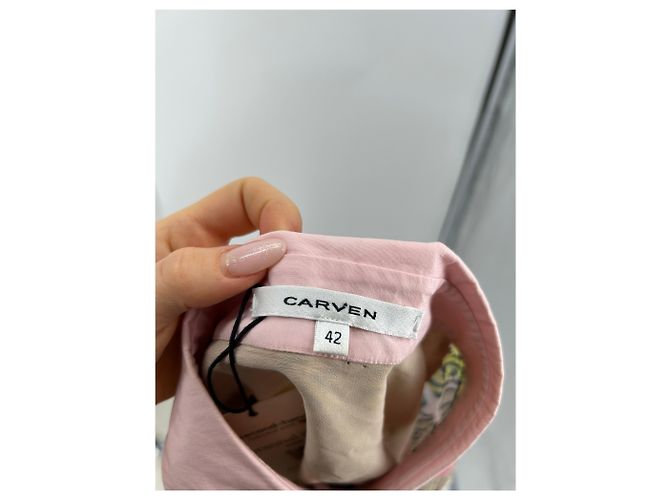 CARVEN Tops T.FR 42 Seta Multicolore - vista 5