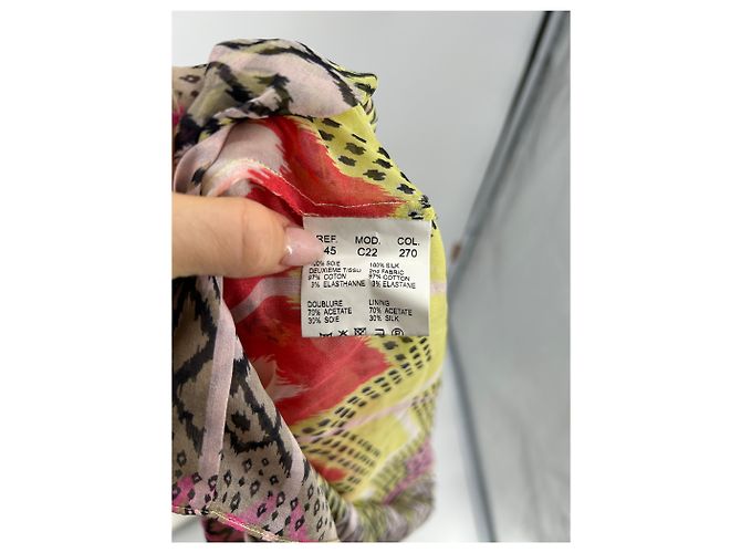 CARVEN Tops T.FR 42 Seta Multicolore - vista 6