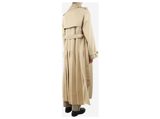 Gabriela Hearst Sand Eithne Trenchcoat - Größe UK 10 - Ansicht 2