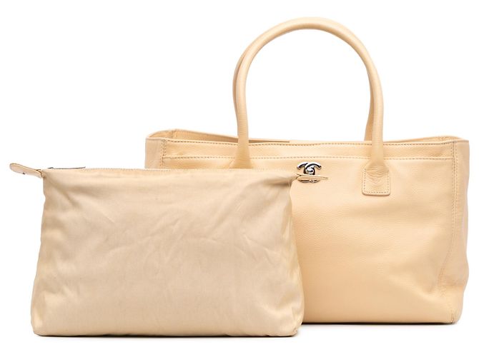 Borsa Tote Cerf Executive Media Marrone Chanel Beige - vista 10