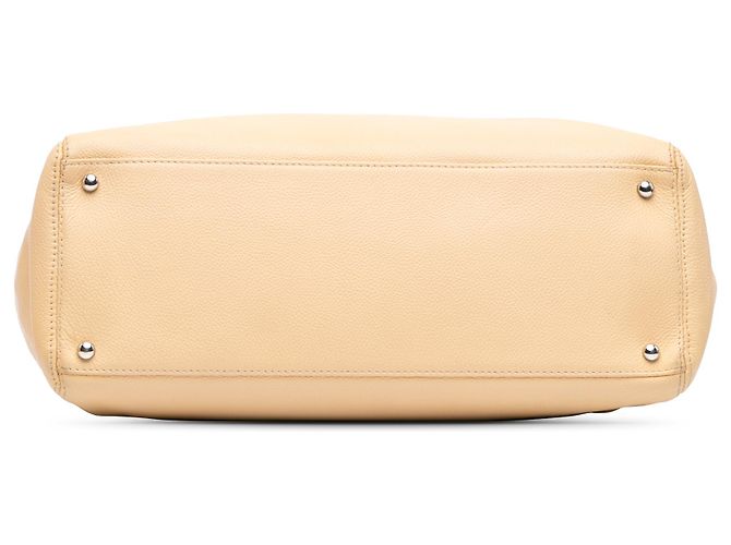 Borsa Tote Cerf Executive Media Marrone Chanel Beige - vista 3
