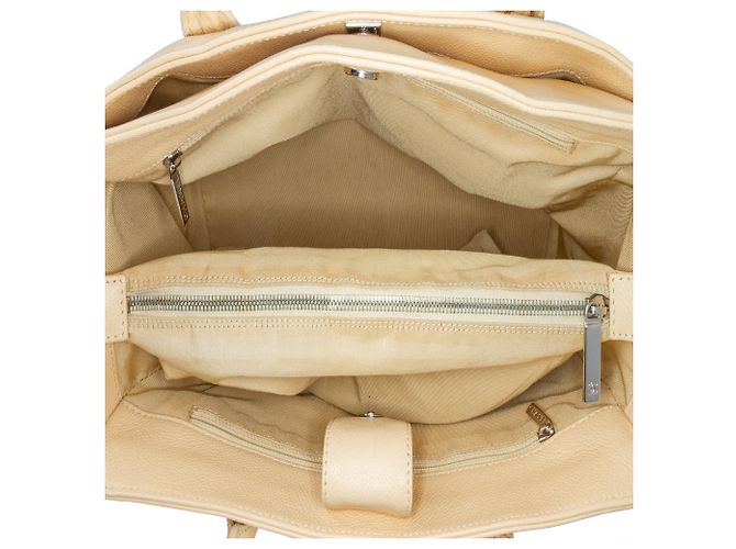 Borsa Tote Cerf Executive Media Marrone Chanel Beige - vista 4
