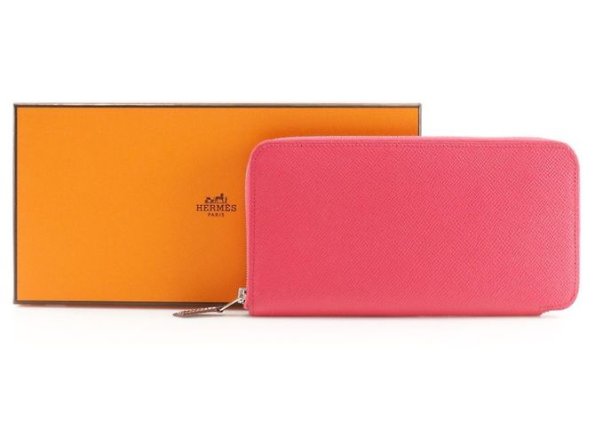 Cartera larga de seda Azap de Hermès Rosa - vista 10