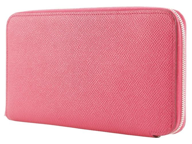 Cartera larga de seda Azap de Hermès Rosa - vista 2