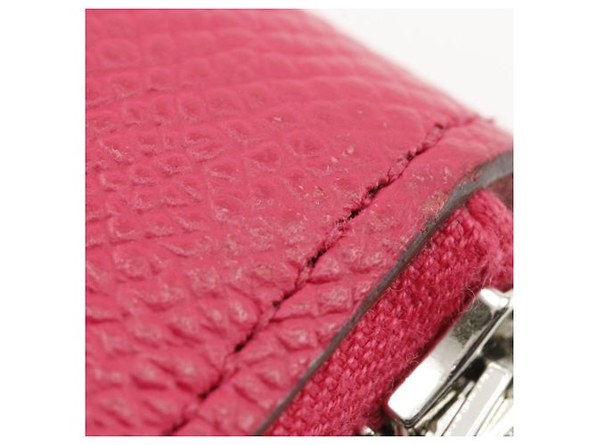 Cartera larga de seda Azap de Hermès Rosa - vista 7
