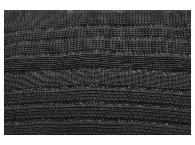 Elisabetta Franchi Strickweste in Schwarz Grau mit Reißverschluss - Ansicht 8