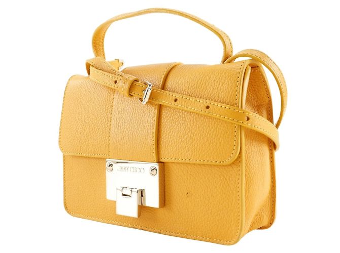Mini borsa a spalla Jimmy Choo Giallo - vista 2