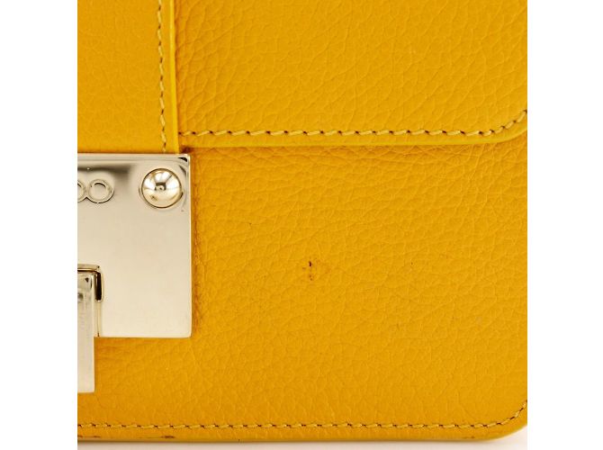 Mini borsa a spalla Jimmy Choo Giallo - vista 9