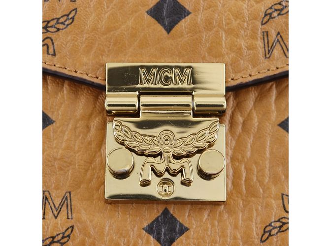 MCM Tracy Medium Shoulder Bag Brown - view 10