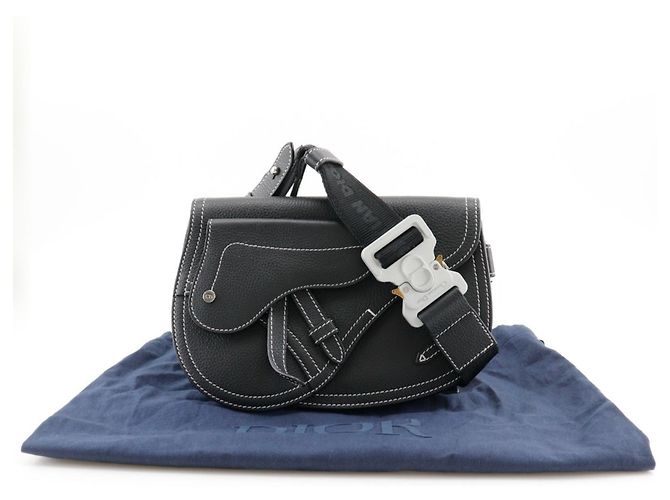 Borsa a corpo Saddle di Christian Dior Nero - vista 10