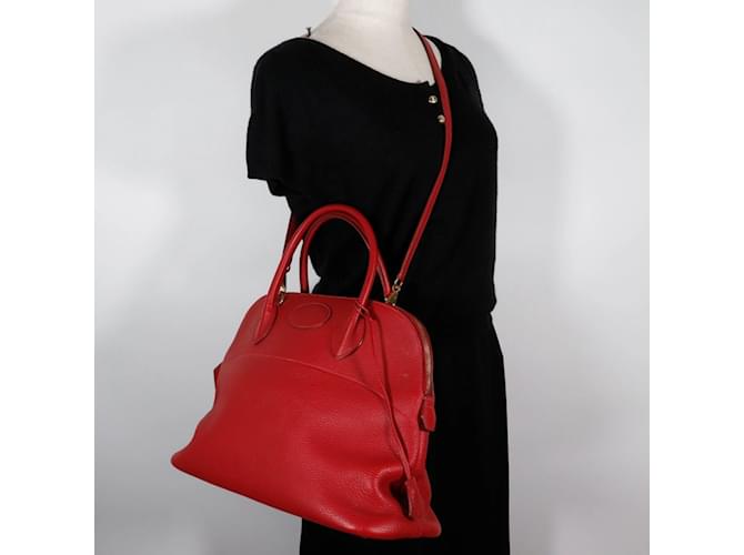 Hermès Borsa Hermes Bolide 35 Rosso - vista 17