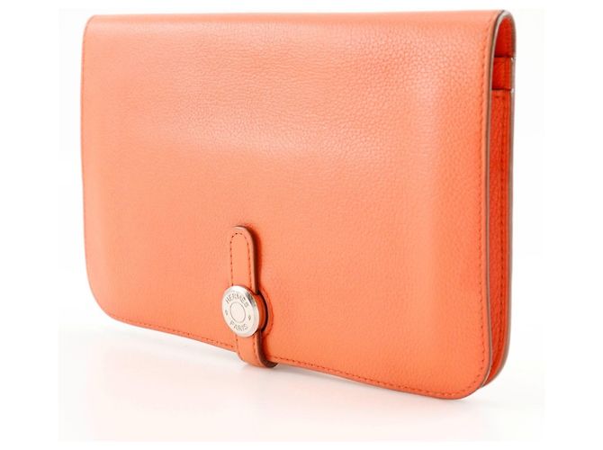 Hermès Cartera larga Hermes Dogon GM en rosa - vista 2