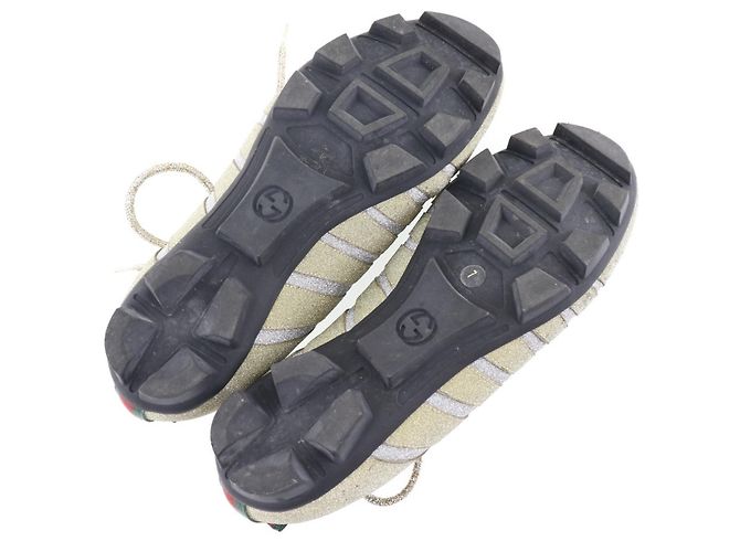 Sneakers Gucci Sherry Line D'oro - vista 5