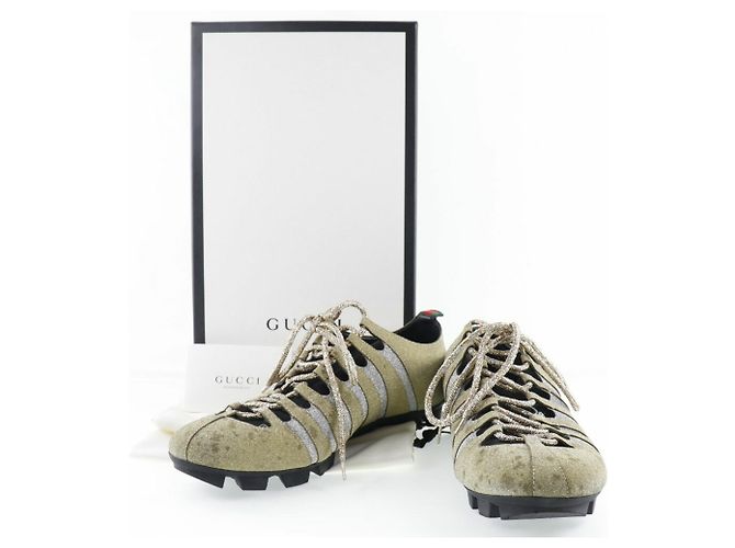Sneakers Gucci Sherry Line D'oro - vista 7