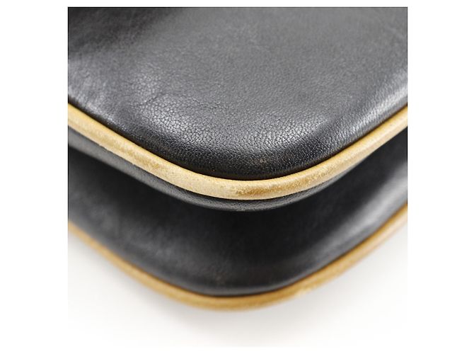 Céline Borsa a Spalla Old di Celine in Pelle di Vitello Nera Nero - vista 4
