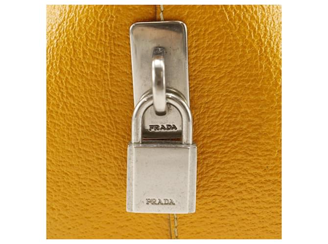 Prada Mini Boston Tote Tasche Braun - Ansicht 13