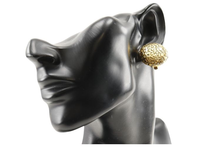 Orecchini a clip in strass placcati oro Chanel - vista 2