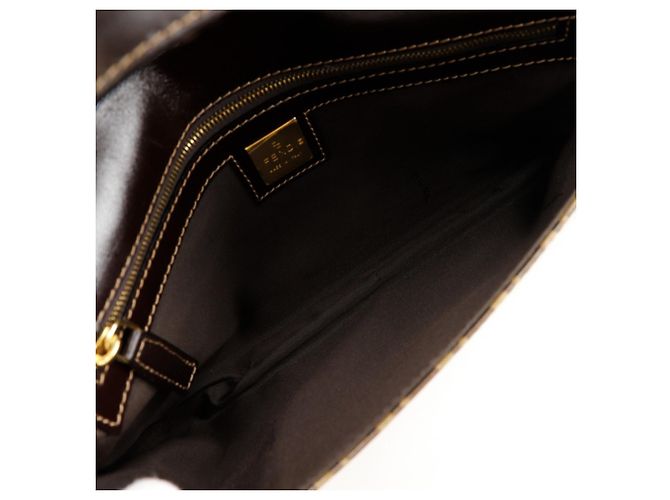 Borsa a Spalla Mamma Bucket di Fendi Marrone - vista 5
