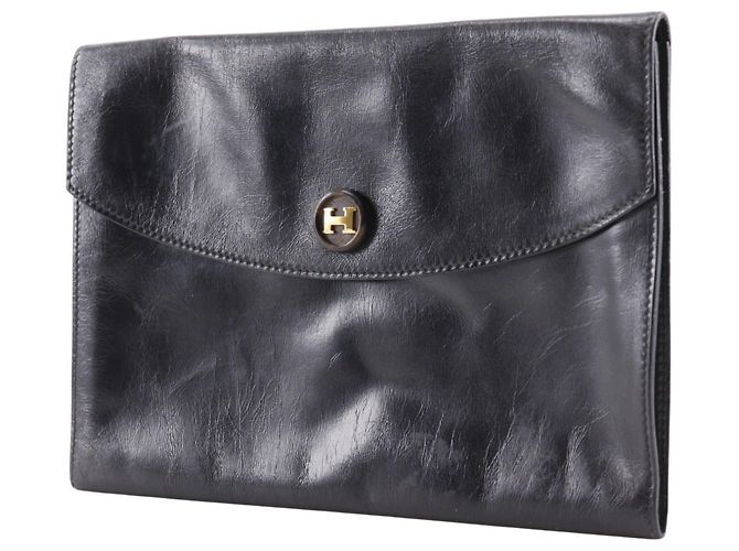 Hermès Borsa Clutch Pochette Rio Hermes Nero - vista 2